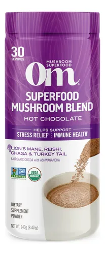 Mezcla De Hongos Con Mezcla De Chocolate Caliente Superfood,