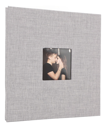 Álbum De Fotos, Tapa De Lino, Foto, Ventana Frontal, Autoadh