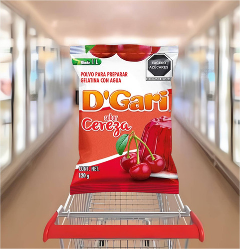 Dgari® 3 Gelatinas De Agua Varios Sabores Rinde 1 Litro Wow