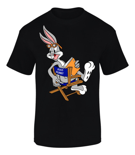 Camiseta Manga Corta Looney Tunes Bugs Bunny Series Black