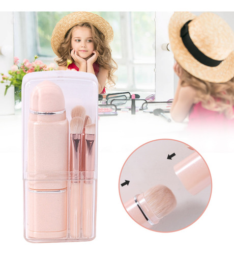 Set De Brochas De Maquillaje Retráctiles Para Cosméticos Fac