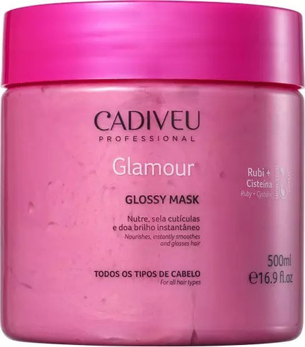 Cadiveu Professional Glamour Rubi Glossy - Máscara 500ml