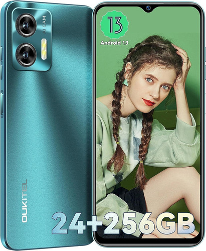 1 Teléfono Inteligente Oukitel Celular C35 De 24 Gb De Ram+2