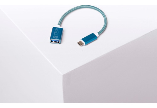 Cable Adaptador Usb A Usb-c Para Notebook Travel Blue Tb986 Color Azul