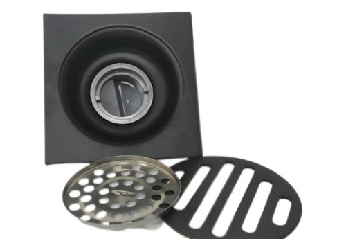 Desagüe De Piso Acero Negro Anti-insectos 4x4 (los Teques)