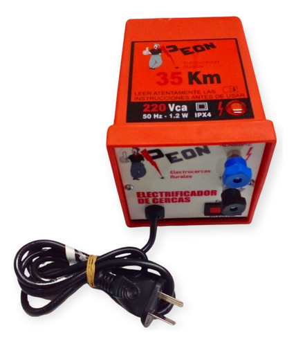 Boyero Peón 35 Km 220v Más Voltímetro De Luces Peón Premium