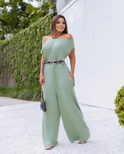 Macacão Feminino Ombro A Ombro Pantalona Blogueira Tendencia | Parcelamento sem juros Macacão Feminino Ombro A Ombro Pantalona Blogueira Tendencia | Parcelamento sem juros