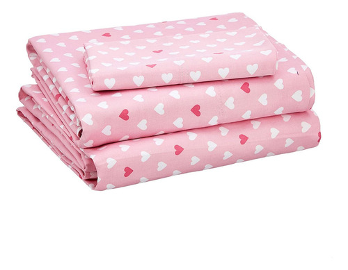 Amazon Basics Kids 100% Cotton Durable, Super Soft Sheet Set