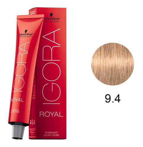 Imagem 1 de 1 de Schwarzkopf Igora Royal 60ml 9/4 Louro Extra Claro Bege