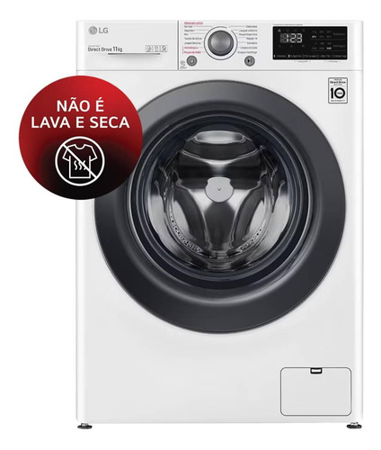 Lavadora Smart LG Vc5 11kg Branca Com Inteligência Artificia Cor Branco 127V