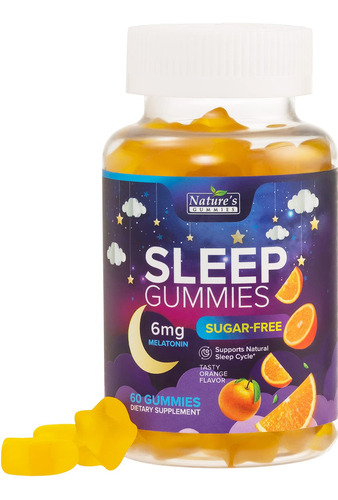 Nature's Gummies Gomitas Para Dormir Sin Azucar, Extra Fuert