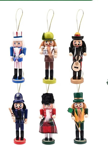 Imagen 1 de 2 de Adorno Navidad Cascanueces Nutcracker X Unidad