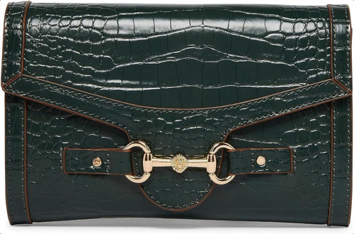 Cartera Horsebit Anne Klein Con Cadena Evergreen Talla Única