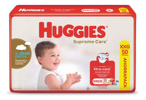 Huggies Supreme Care Mega Xxg Xxg [50 Uni.]