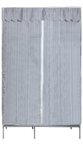 Rack Organizador Ropa Closet Metálico Doble Perchero Color Plateado