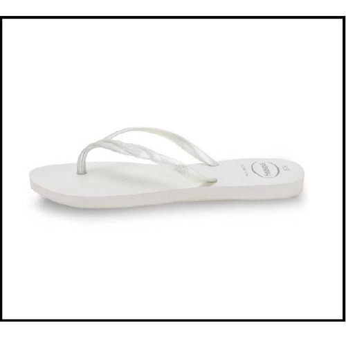 Imagem 3 de 4 de Chinelo Havaianas Fantasia Gloss Branco Tamanho 35/36