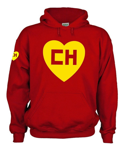 Sudadera Capucha Chapulín Colorado Super Héroe Mexicano 