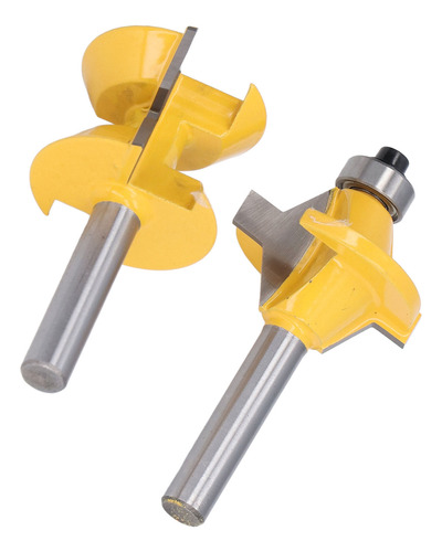2 Peças De Broca De Roteador, Haste De 8 Mm, Ranhura De Cort