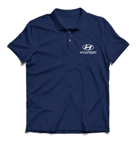 Remera Polo Masculina Hombre Regalo Bordada Logo Hyundai