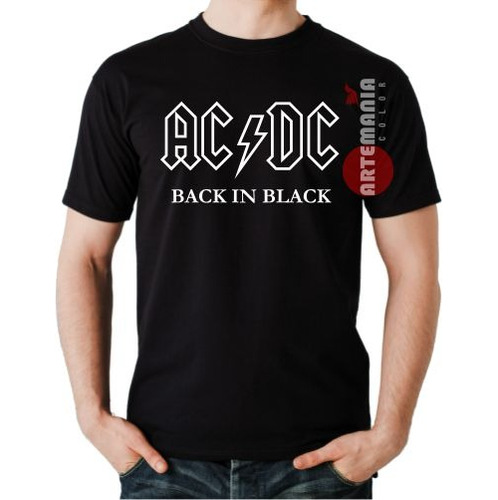 Polo Rock Ac Dc Back In Black Acdc