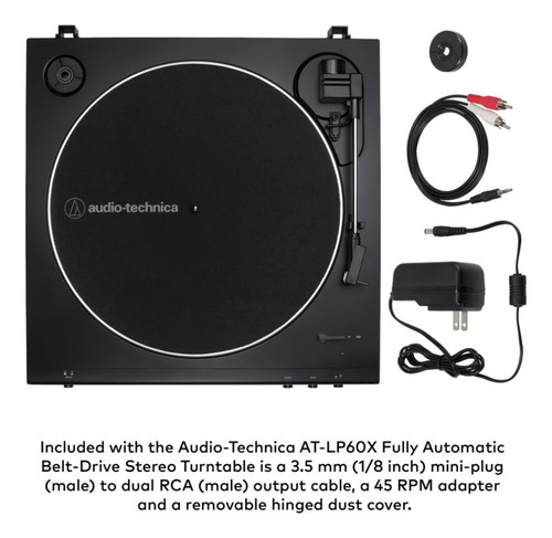 Audio-technica At-lp60x-bk Con Altavoces Microlab Pro1