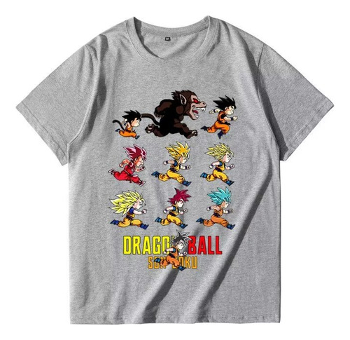 Camiseta Creative Dragon Ball Goku Super Saiyan Running
