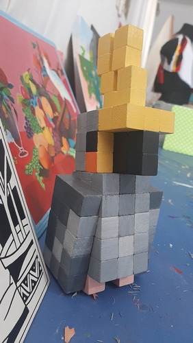 Loro De Minecraft De Madera - Pájaro Minecraft