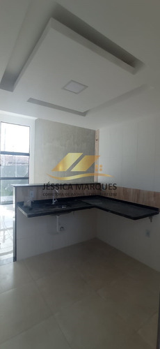 Imagem 7 de 13 de Casa 2 Quartos, Área Gourmet E Piscina Em Unamar - Cf - 082