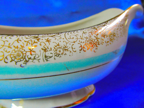 El Arcon Hermosa Salsera De Porcelana Sajonia 22cm 12100