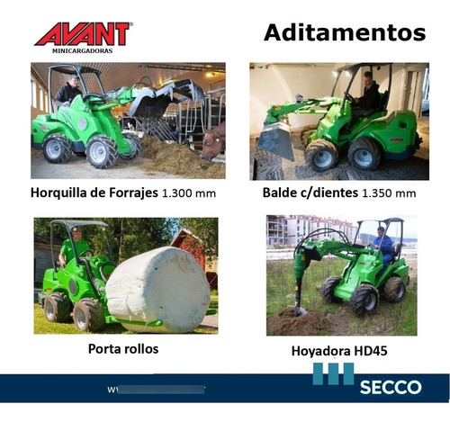 Imagen 8 de 13 de Minicargadora Articulada Multifunción Avant 850 Nueva Desde