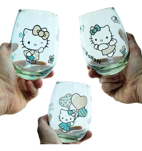 Vasos Hello Kitty 3 Unidades