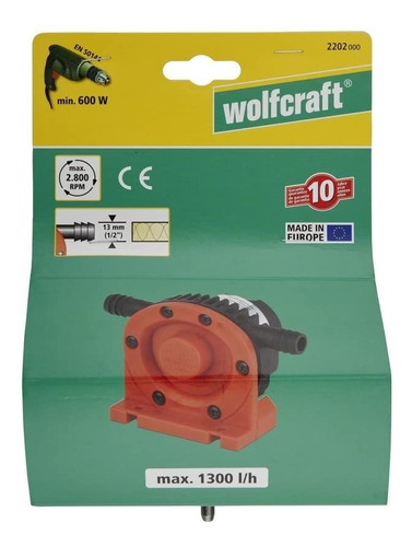 Imagen 3 de 3 de Bomba De Agua Wolfcraft (1300 L/h)