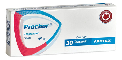 Propranolol 40 Mg Prochor Caja Con 30 Tabletas
