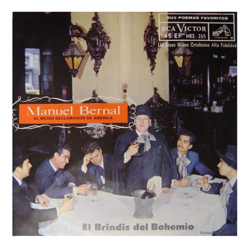 Manuel Bernal - El Brindis Del Bohemio (1959) Ep 45 Rpm