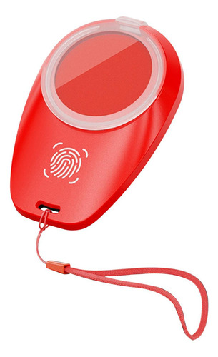 Almohadilla De Tinta Compatible Con Huellas Dactilares, Rojo