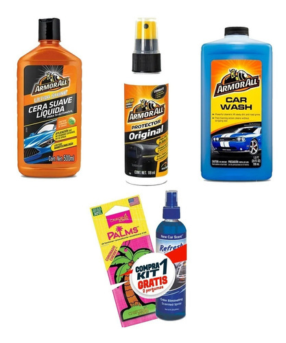 Kit Limpieza Auto / Moto Premium Armor All X 3 Productos