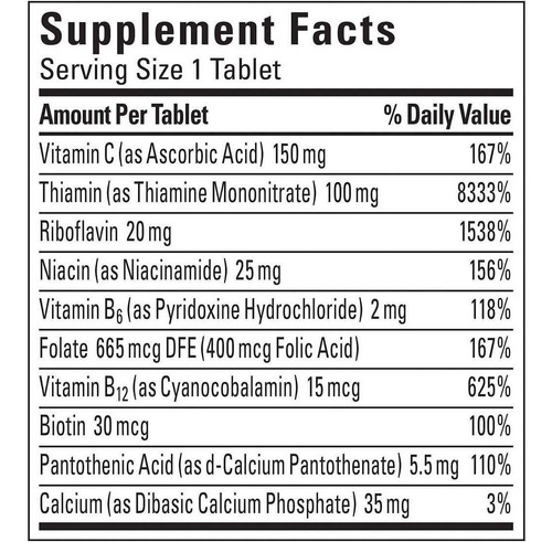 Imagen 2 de 2 de Super B-complex,complejo B,+ Vitamina C, 460 Tabletas