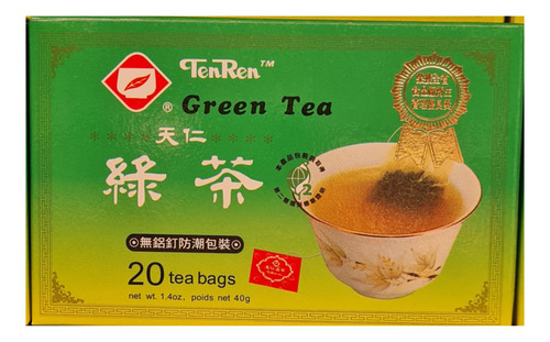 Té Verde En Saquitos X40gr (20u.) Ten Ren