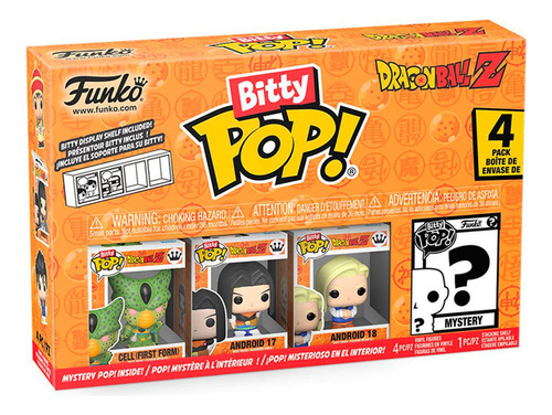 Funko Bitty Pop: Dragon Ball Z - Cell Primera Forma 4 Pack