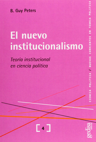 Libro El Nuevo Institucionalismo: Teoría Institucional En