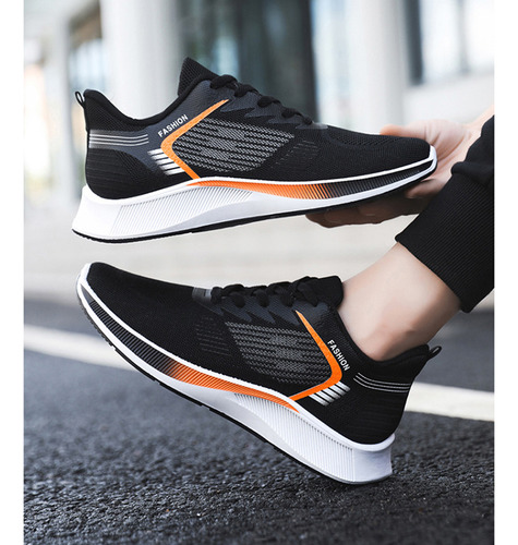 Zapatillas Cómodas De Malla Para Correr Para Hombre, Transpi