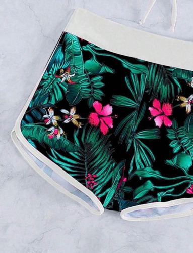 Bikinis Con Short Fondo Negro 2