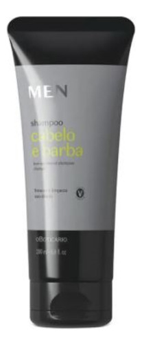 Kit Shampoo Cabelo E Barba + Condicionador Men 200ml