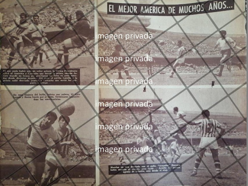 Afiche Retro Partido Clasico. America - Chivas 1963