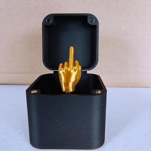 - Dedo Medio En Una Caja, Caja De Regalo Sorpresa Para Dedo