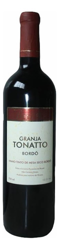 Vinho De Mesa Tinto Seco Granja Tonatto Bordô Pampas - 750ml