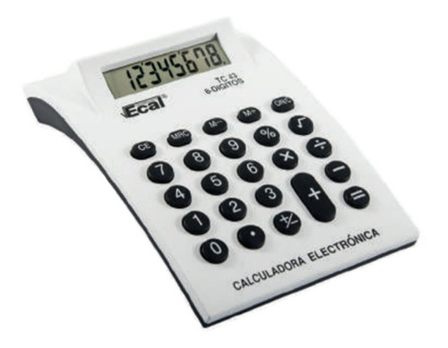 Calculadora Ecal Mediana 8 Digitos + Pila Tc 43