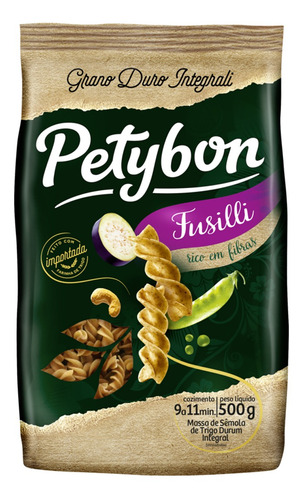 Fusilli Grano Duro Integral Petybon 500g