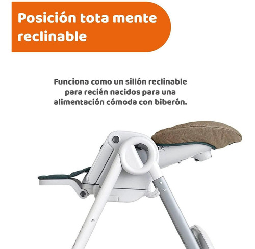 Imagen 5 de 9 de Chicco Silla Alta Primeras Comidas Bebé Polly Progres5 Relax