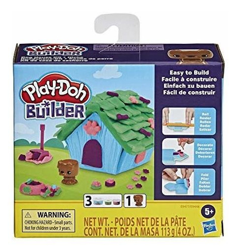 Play Doh Builder Doghouse Mini Animal Edificio Kit Para...